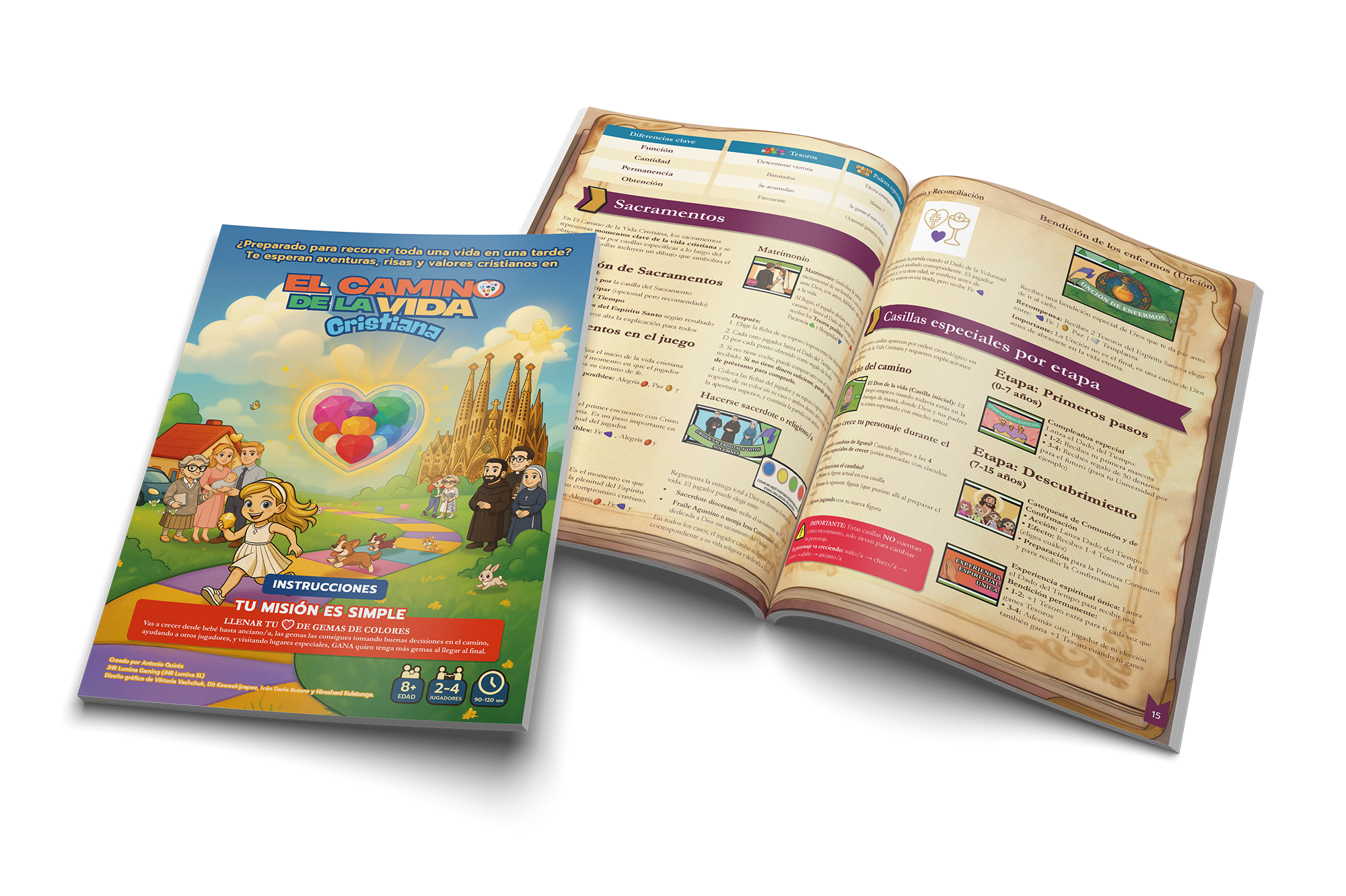 Manual y componentes del juego